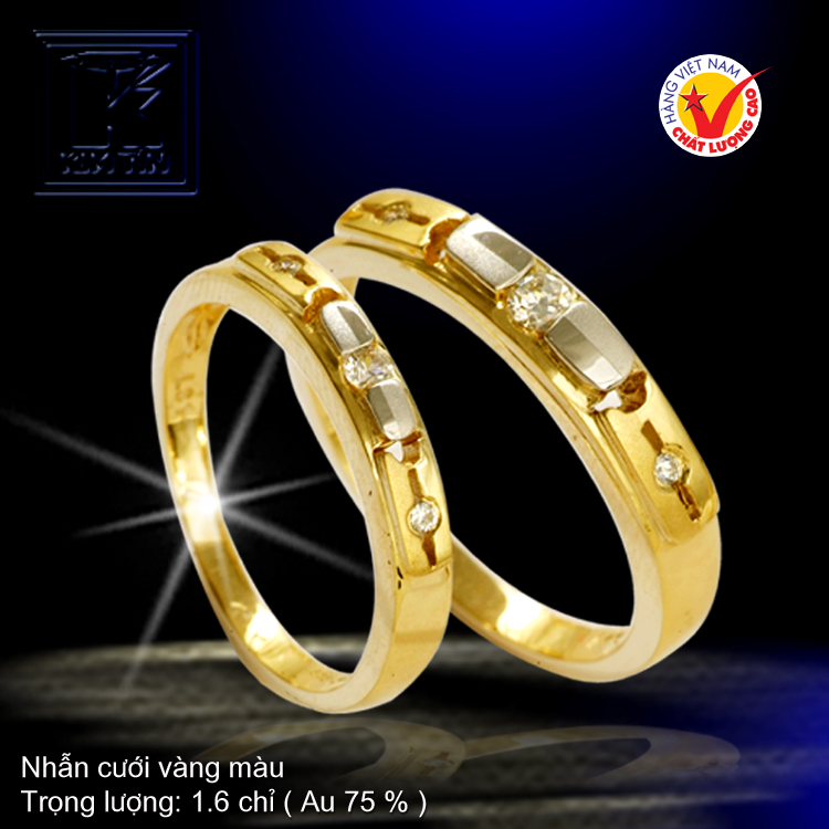 Nhẫn cưới vàng 18K