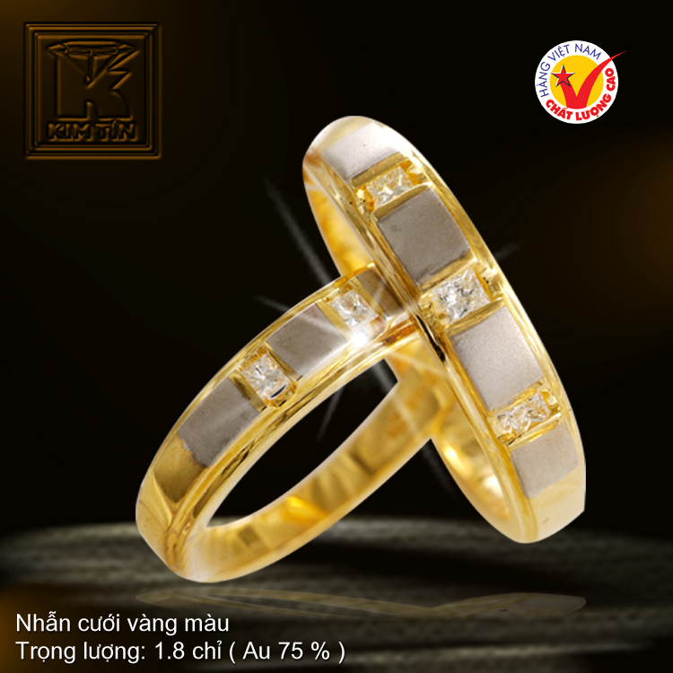 Nhẫn cưới vàng 18K