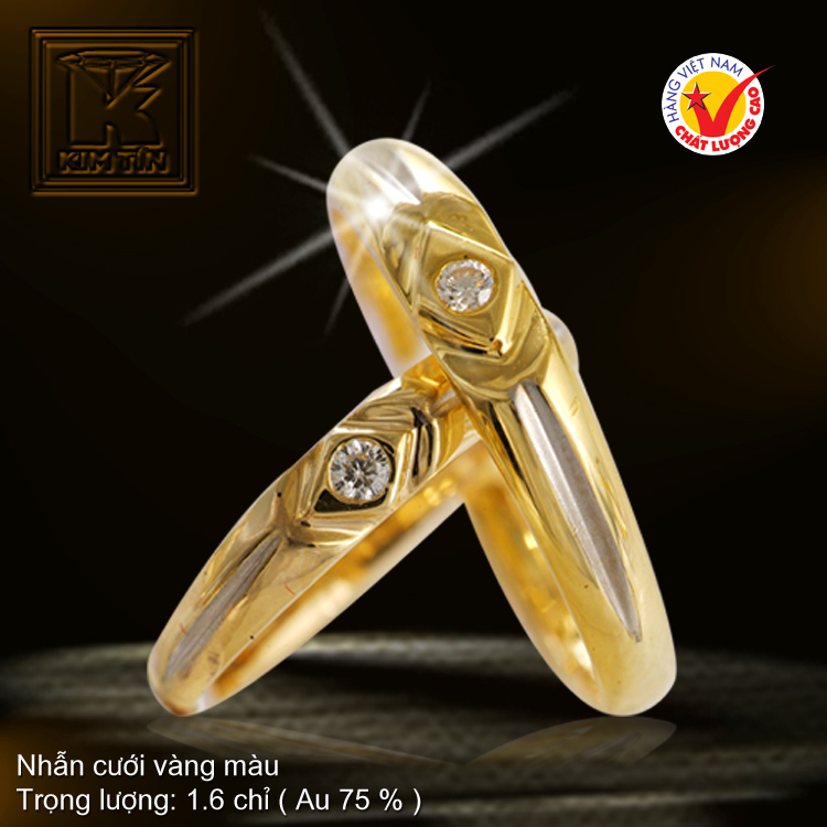 Nhẫn cưới vàng 18K