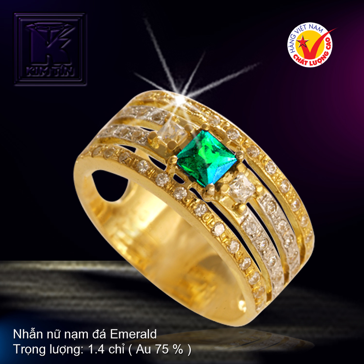 Nhẫn nữ vàng màu 18K