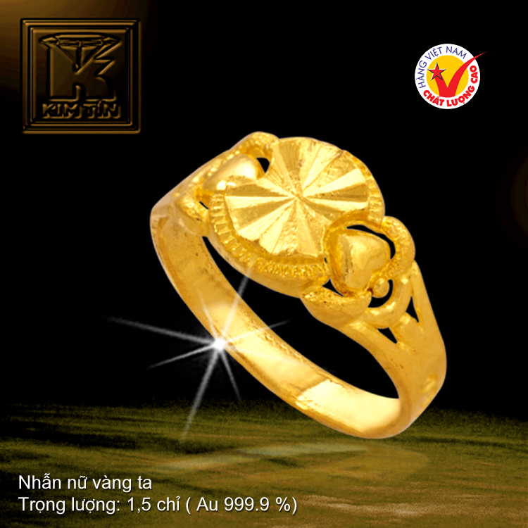 Nhẫn nữ vàng 24K