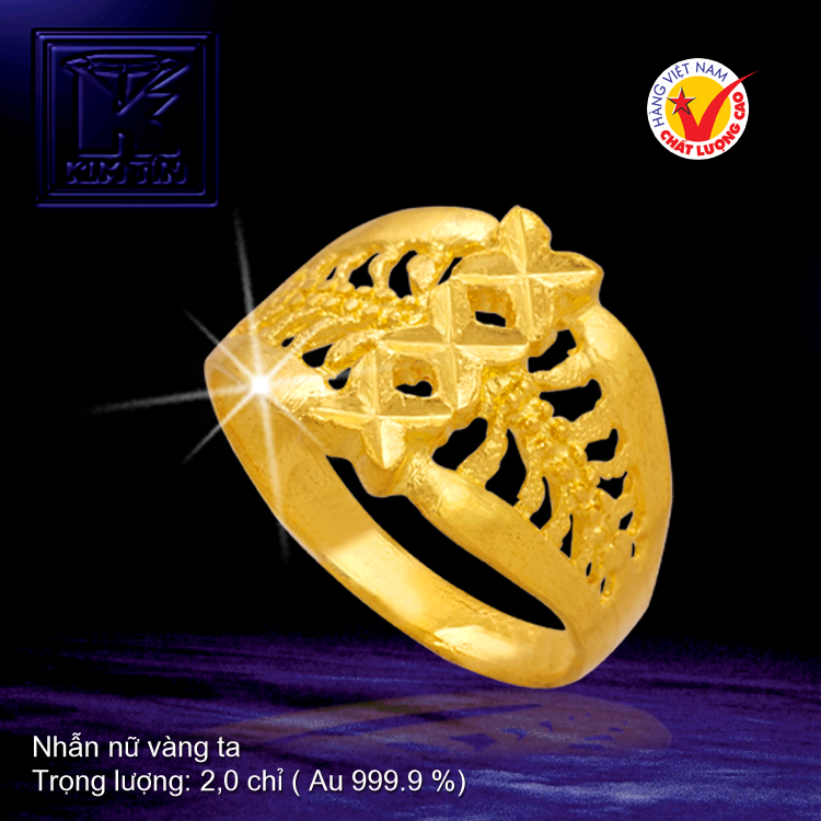 Nhẫn nữ vàng 24K