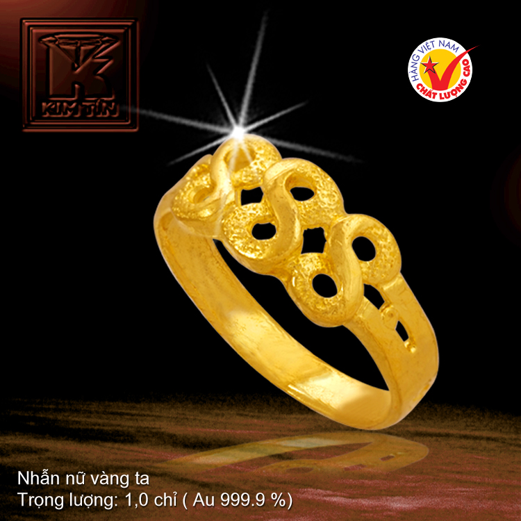 Nhẫn nữ vàng 24K