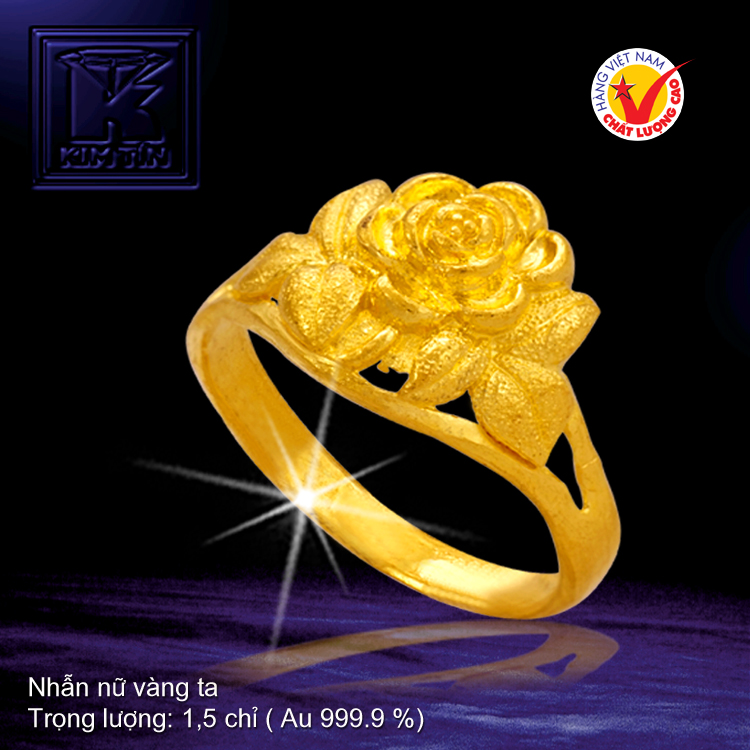 Nhẫn nữ vàng 24K