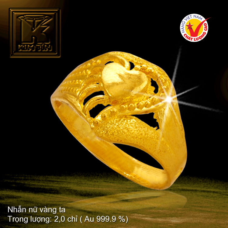 Nhẫn nữ vàng 24K