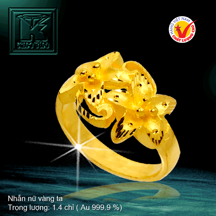 Nhẫn nữ vàng 24K