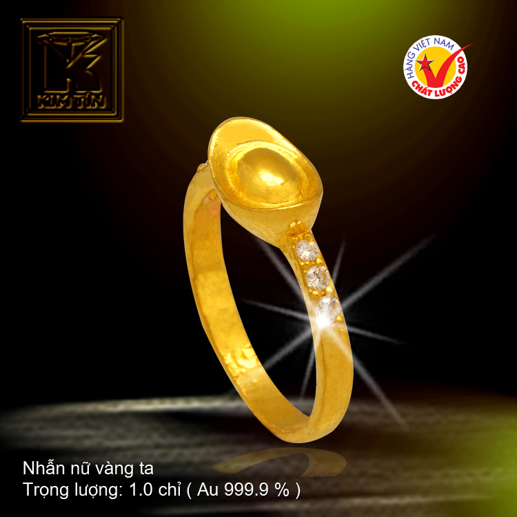 Nhẫn nữ vàng 24 K