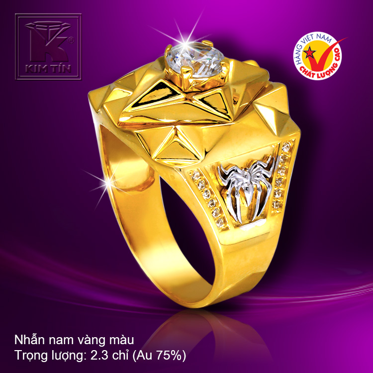 Nhẫn nam vàng 18k