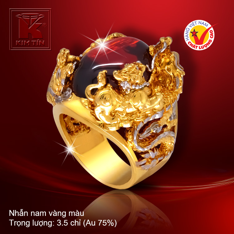 Nhẫn nam vàng 18k