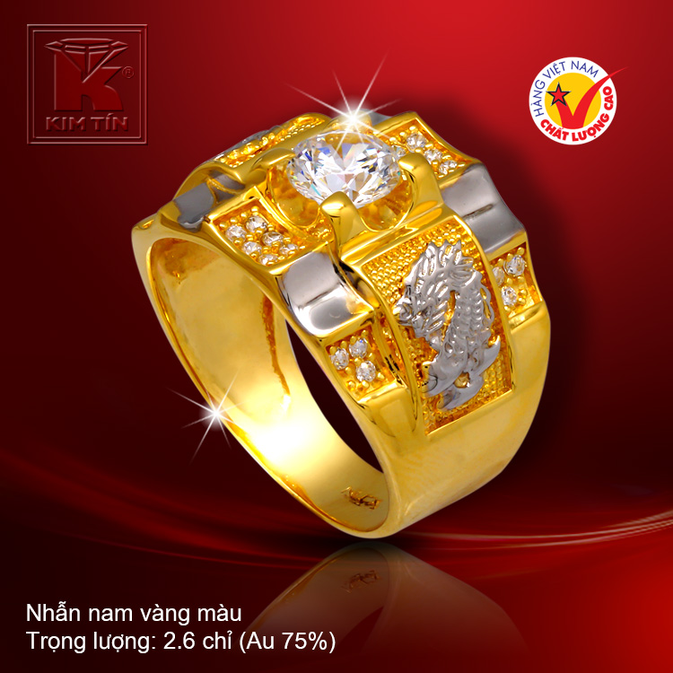 Nhẫn nam vàng 18k