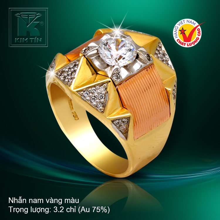 Nhẫn nam vàng 18k