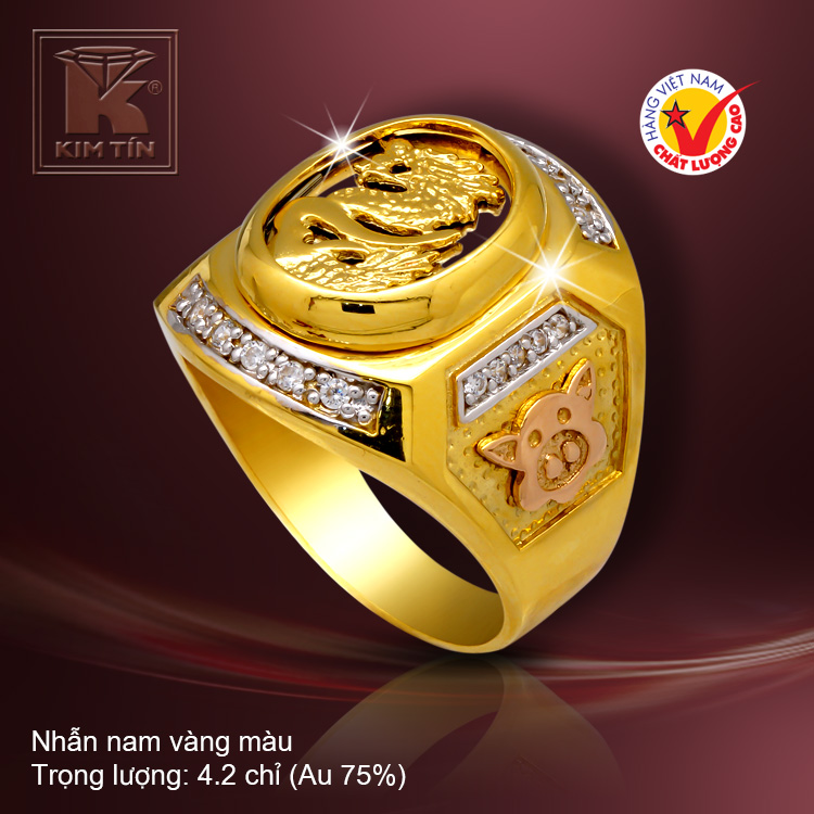 Nhẫn nam vàng 18k