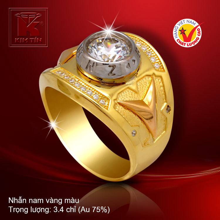 Nhẫn nam vàng 18k