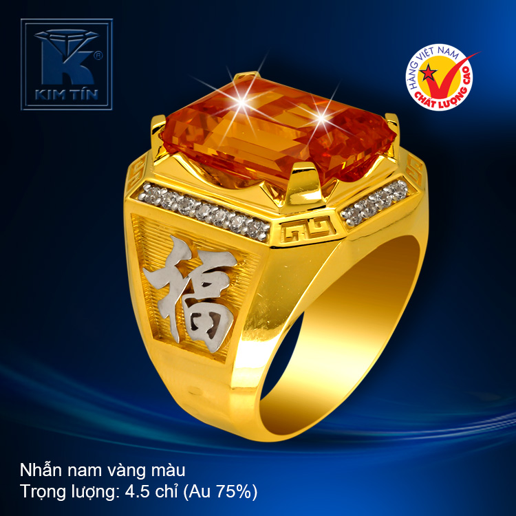 Nhẫn nam vàng 18k