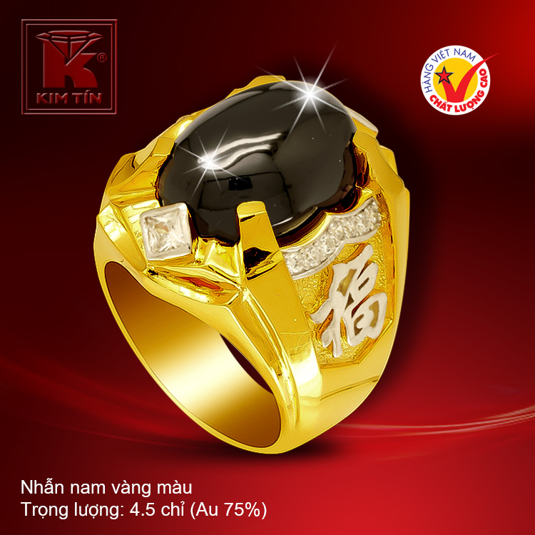 Nhẫn nam vàng 18k