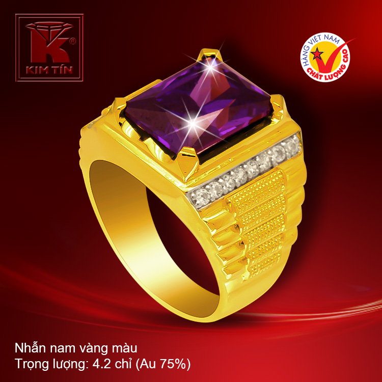 Nhẫn nam vàng 18k