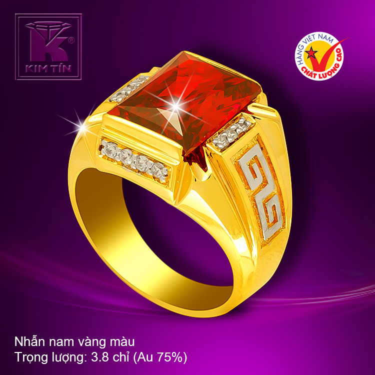 Nhẫn nam vàng 18k