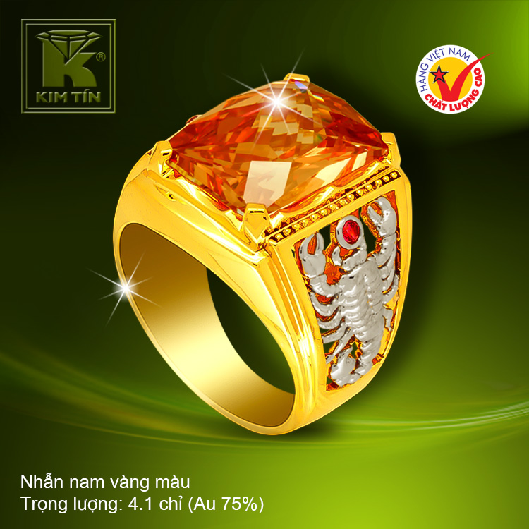 Nhẫn nam vàng 18k