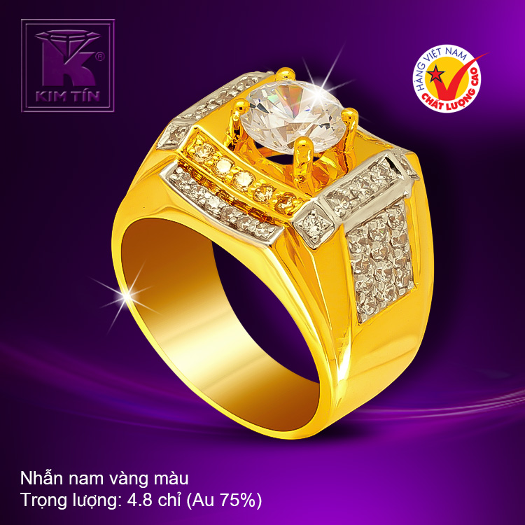 Nhẫn nam vàng 18k