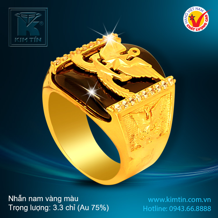 Nhẫn nam vàng 18k