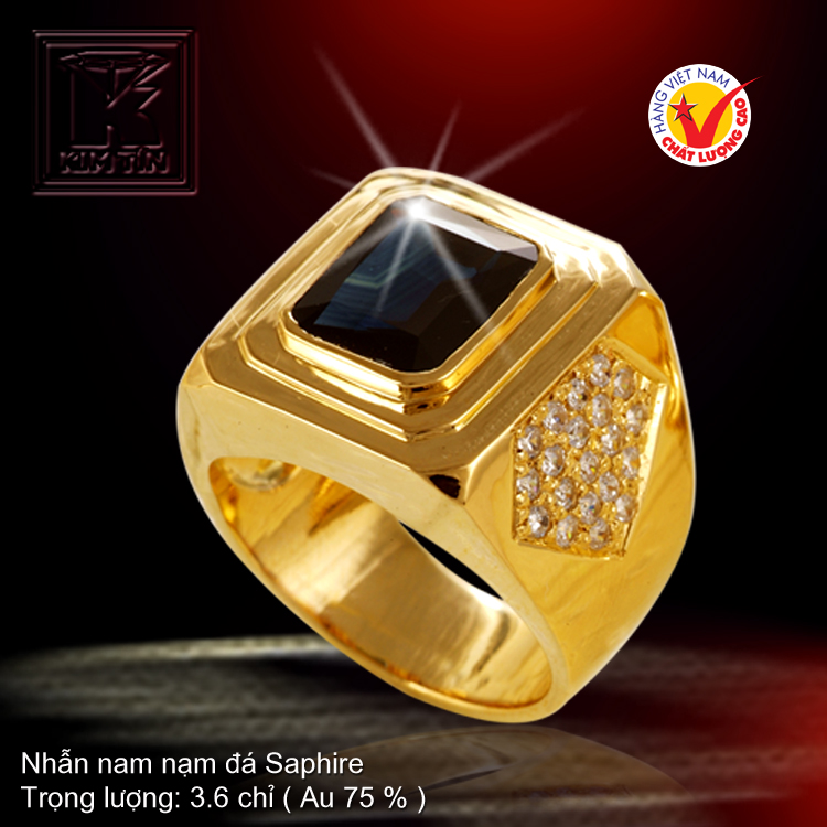 Nhẫn nam vàng 18K