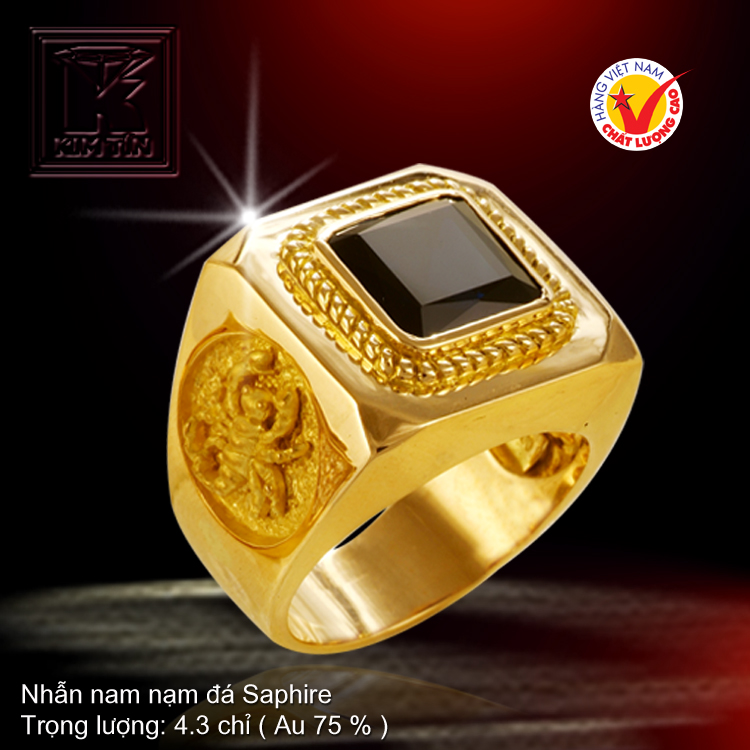 Nhẫn nam vàng 18K