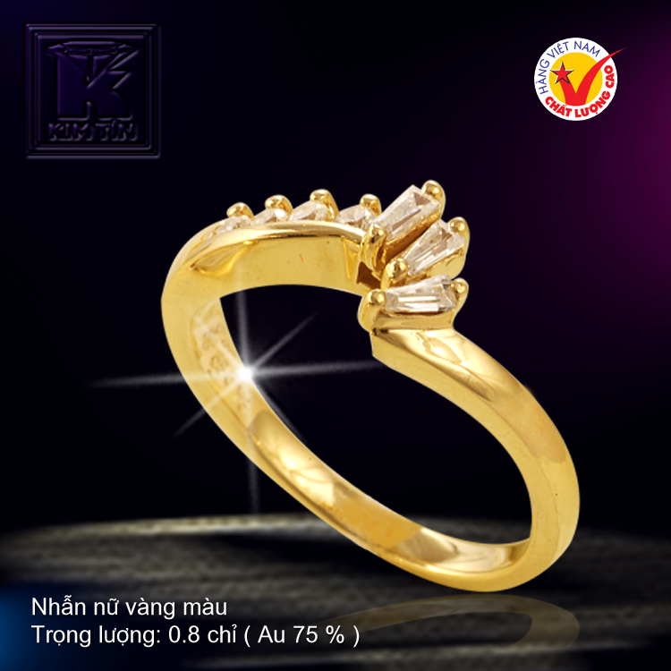 Nhẫn nữ vàng màu 18K