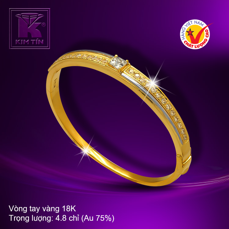 Vòng tay vàng 18K