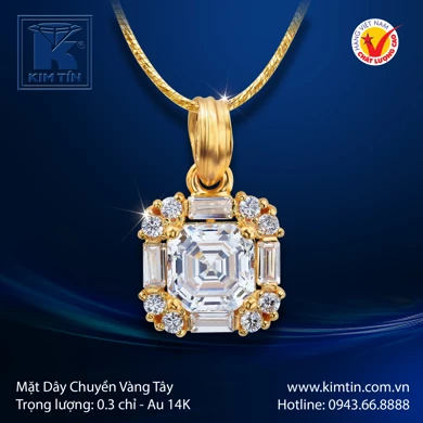 Mặt dây chuyền Vàng tây 14K