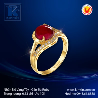 Nhẫn nữ Vàng tây 10K