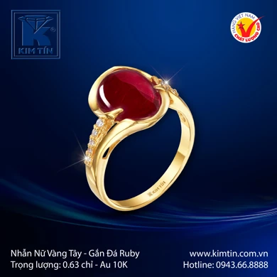 Nhẫn nữ Vàng tây 10K 