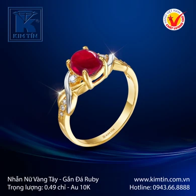 Nhẫn nữ Vàng tây 10K 