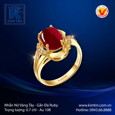 Nhẫn nữ Vàng tây 10K 