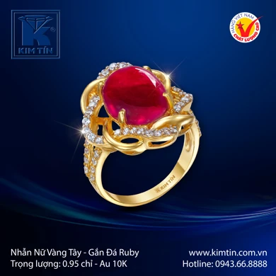 Nhẫn nữ Vàng tây 10K 