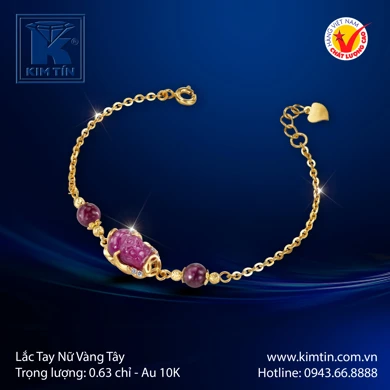 Lắc tay nữ Vàng tây 10K 