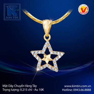 Mặt dây chuyền Vàng tây 10K