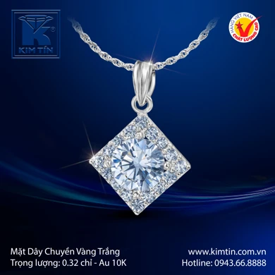 Mặt dây chuyền Vàng trắng 10K