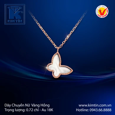 Dây chuyền nữ Vàng tây 18K