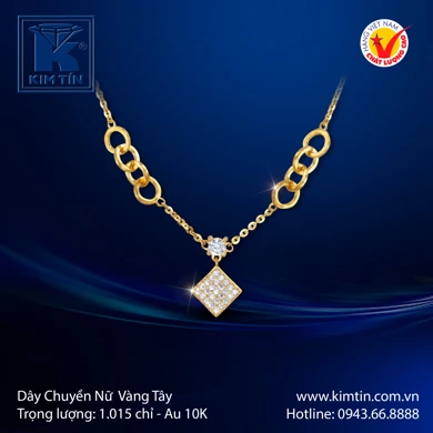 Dây chuyền nữ Vàng tây 10K 