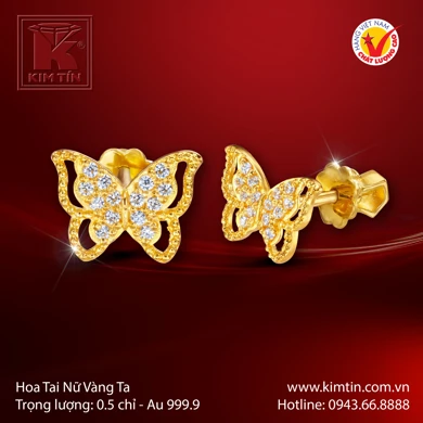 Hoa tai Vàng 24K 