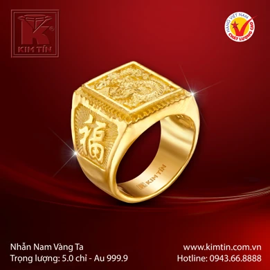 Nhẫn nam Vàng 24K 