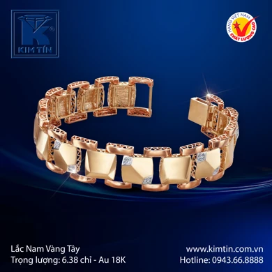 Lắc tay Nam Vàng Tây 