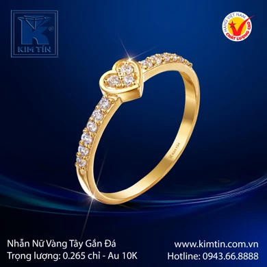 Nhẫn nữ Vàng tây 10K 