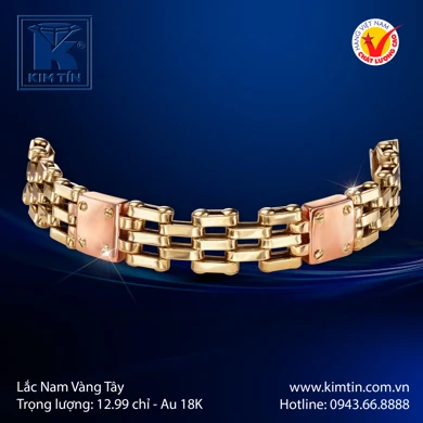 Lắc tay Nam Vàng Tây 