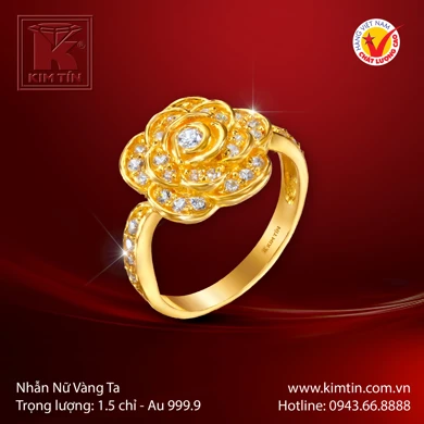 Nhẫn nữ Vàng 24K 