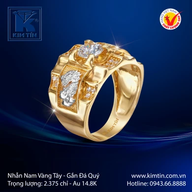 Nhẫn Nam Vàng Tây 14.8K 