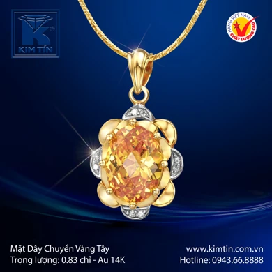 Mặt Dây Chuyền Vàng Tây 14K