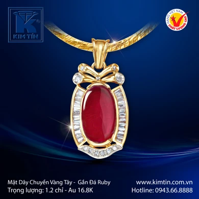 Mặt dây chuyền Vàng tây 16.8K