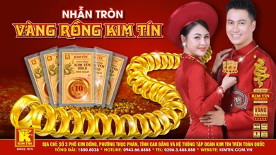 KIM TÍN - NHẪN TRÒN VÀNG RỒNG KIM TÍN SẢN XUẤT TỪ VÀNG TINH KHIẾT QUỐC TẾ 999.9