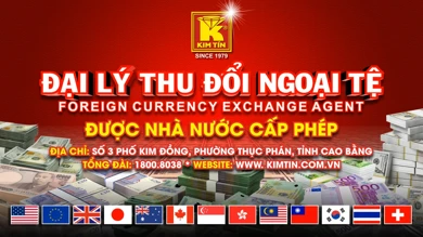KIM TÍN - TRUNG TÂM - THU ĐỔI NGOẠI TỆ - ĐƯỢC NHÀ NƯỚC CẤP PHÉP